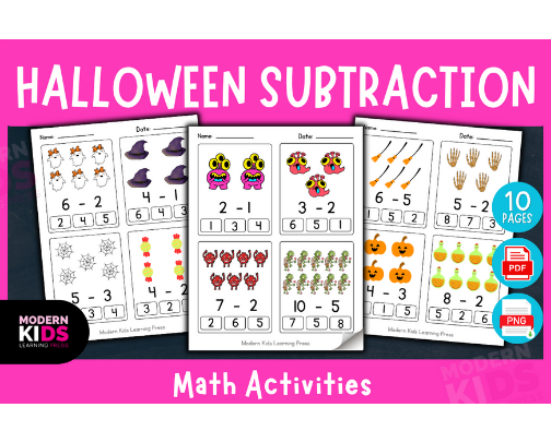 Halloween Activity, Coloring Pages & MORE cover photo collage