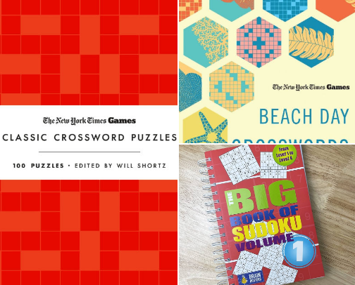 A Little Brain Food: My Puzzle Book Recs cover photo collage