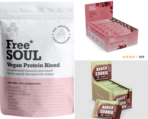 Vegan High-Protein Snacks cover photo collage