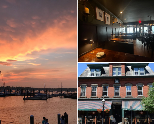 Places to eat in Bristol RI; The home of the oldest 4th of July parade! cover photo collage