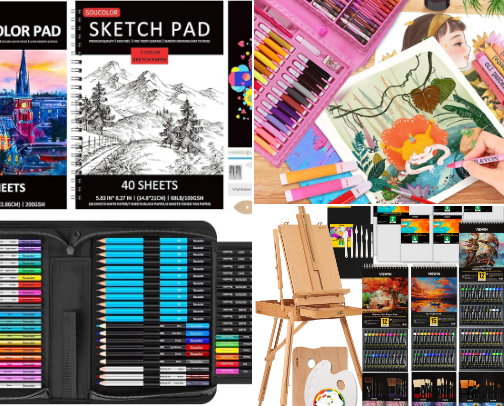 Creative hobbies cover photo collage