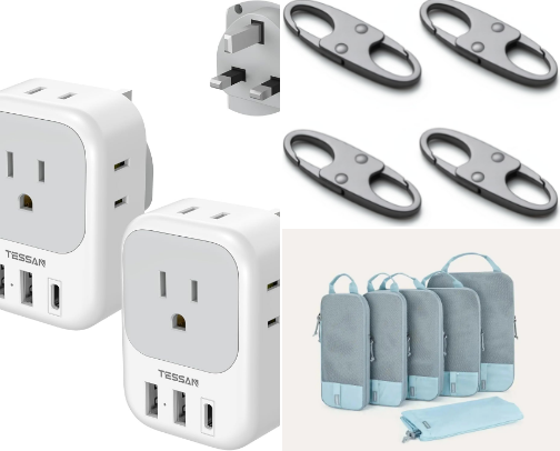 Travel items for women on the go cover photo collage