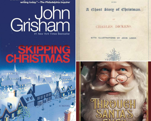 Christmas Book Recs cover photo collage