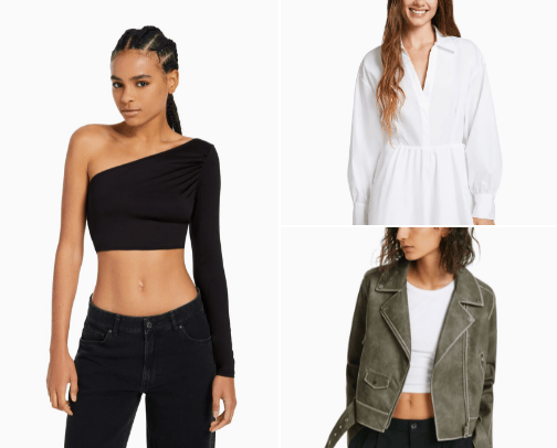 Bershka style cover photo collage