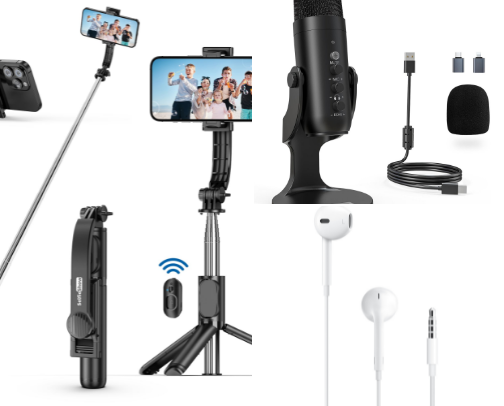 Top Tech Items for Home Based Business, that I use to Create Videos for Social Media cover photo collage
