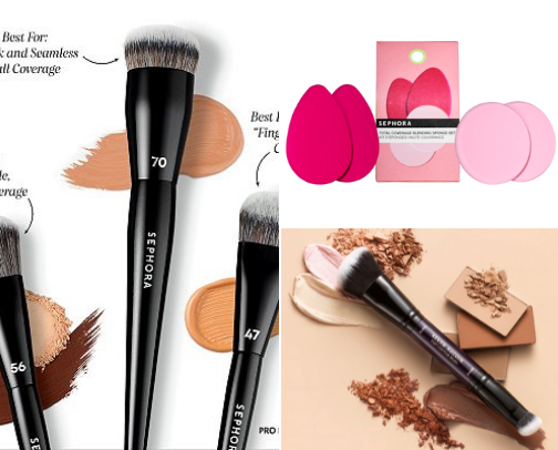Pro Finish: Brushes & Beauty Tools cover photo collage