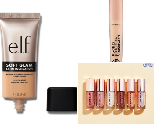 Everyday AFFORDABLE makeup cover photo collage