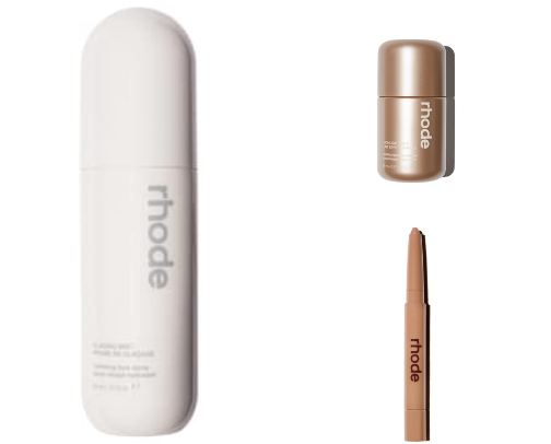 detailed makeup routine products cover photo collage