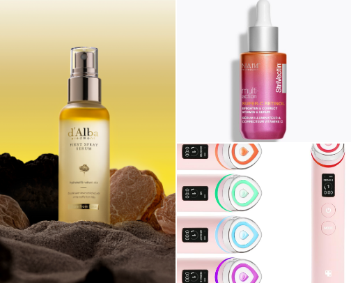 “As a busy mom, I don’t have time for a 10-step routine — I need products that really work. These are my skincare must-haves: from hydration sprays to brightening serums to gadgets that feel like spa-at-home. All mom-tested and glow-approved!” cover photo collage