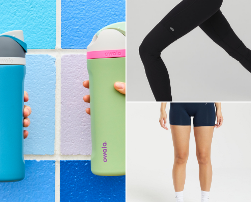 Everything in my gym bag for a great workout: cover photo collage