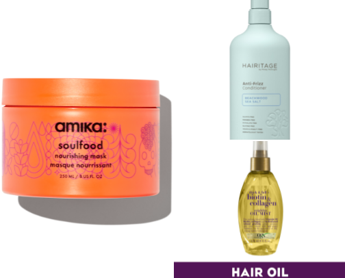 My fave hair products cover photo collage