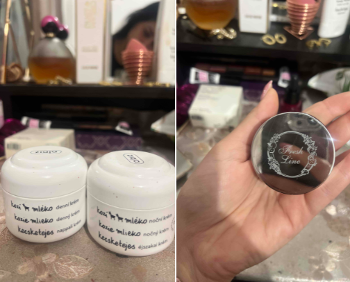 Skincare products 🤍 cover photo collage