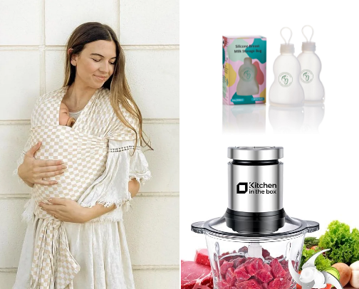 Baby must have items cover photo collage