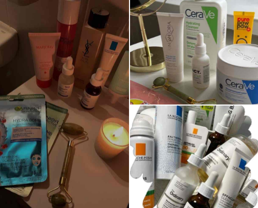 Skincare for Oily Skin ☁️🫧 cover photo collage