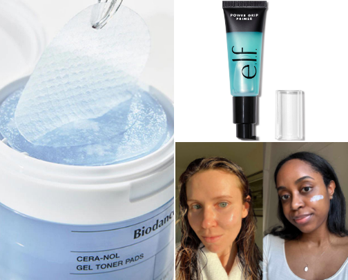 makeup routine cover photo collage