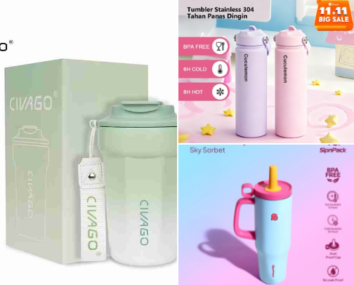 My Fav Tumbler & Lunch Box cover photo collage