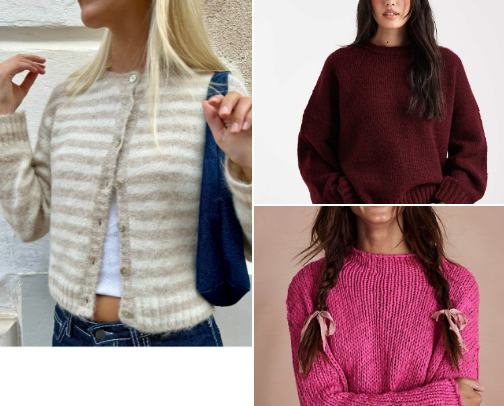 Fall sweaters cover photo collage