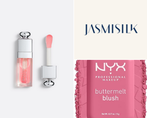 Beauty products 🌸🥰🪷 cover photo collage