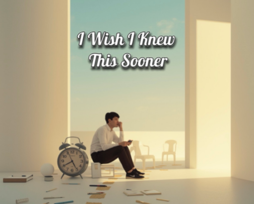 Things I Wish I Knew Earlier (About Life & Productivity) 🌍 cover photo collage