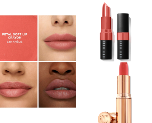 The 12 Best Coral Pink Lipsticks for Vacation (Fresh & Flattering Shades) cover photo collage