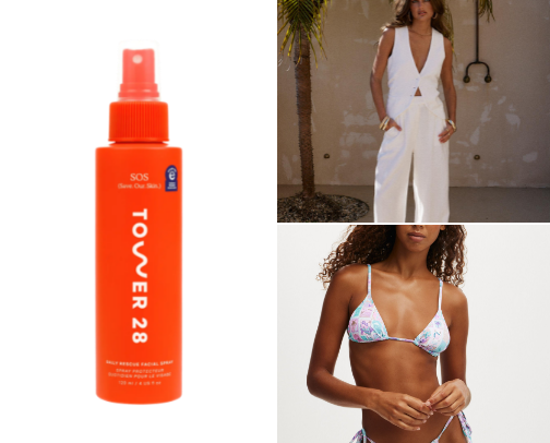 Tropical vacation must-haves 🏝️ cover photo collage