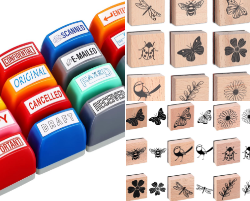 Read Now - 15 Pcs Vintage Wood Rubber Stamp Set - Antique Butterfly, Floral, Plant, Ladybug& Bird Stamps for DIY Scrapbooking, Craft Cards, Gift Wrapping & Journal Art for creative crafters cover photo collage