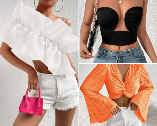 S H E I N - Women's tops cover photo collage