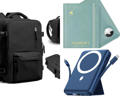 fly, fly away! ✈️ travel ESSENTIALS 🗺️ cover photo collage