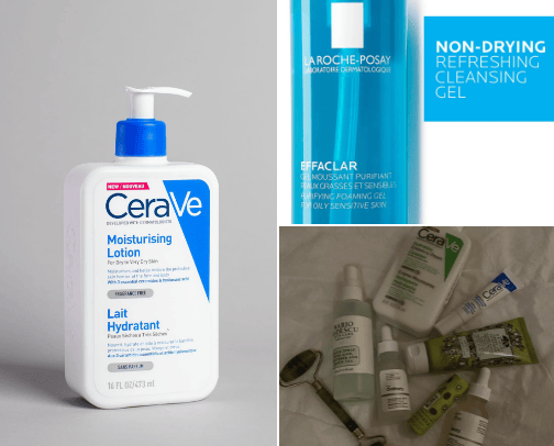 Skin care cover photo collage