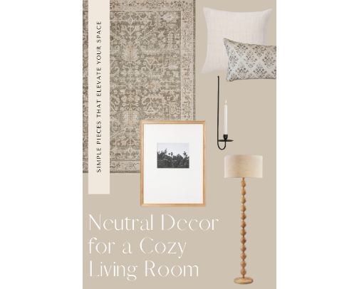 Neutral Living Room (Rental Edition) cover photo collage