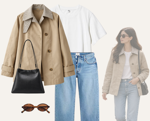 Timeless Spring Capsule Wardrobe for Woman cover photo collage