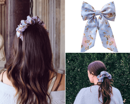 Hair accessories cover photo collage