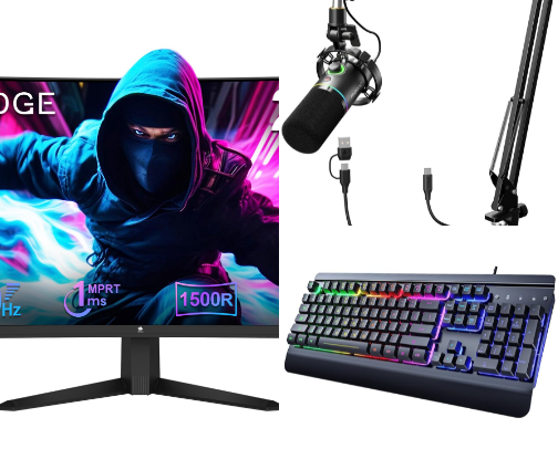 Gamer & Streamer Must Haves cover photo collage