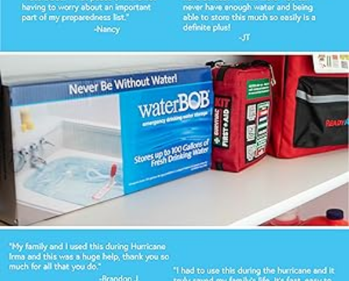 Home emergency kit/supplies cover photo collage