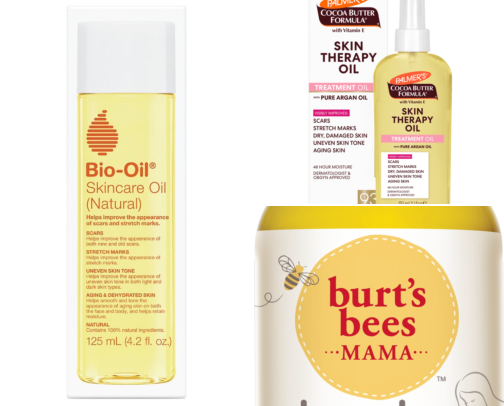 Stretch Mark Oils I Slathered On During Pregnancy Before My Skin Gave Up cover photo collage