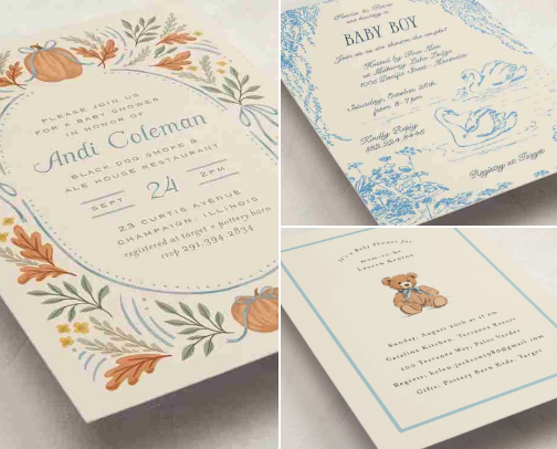Baby Shower Invitation Card Design Recommendations- Celebrate the sweetest moments! 🌸✨ cover photo collage