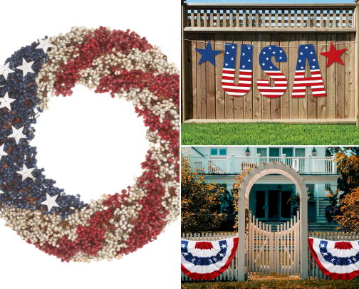 Show Your Patriotism: Decor and Clothing cover photo collage
