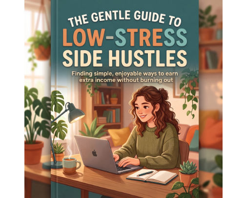The Gentle Guide to Low-Stress Side Hustles (2026) cover photo collage