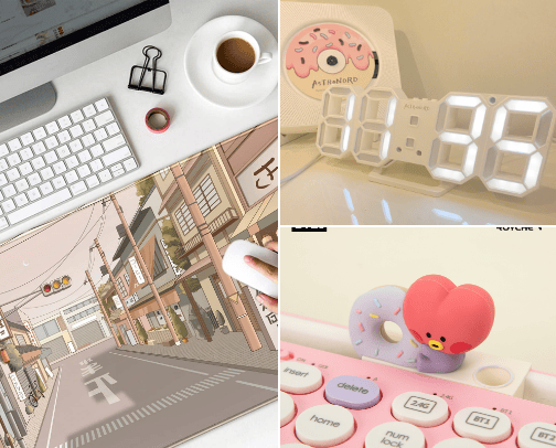 Desk Decor cover photo collage