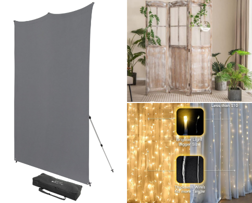 Zoom-Ready Backdrops & Accents for Video Calls cover photo collage