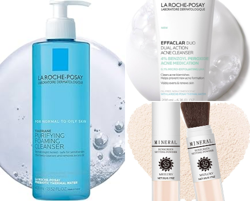 Skin care cover photo collage