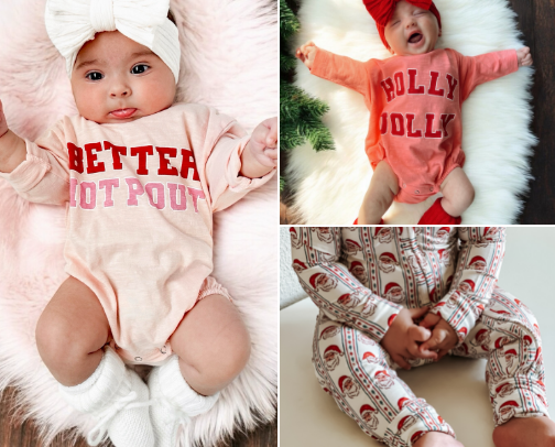 Babies First Christmas cover photo collage