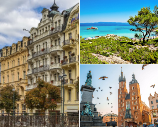 Travelling cover photo collage