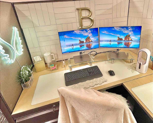 Corporate Baddie Cubicle Inspo 💼💅🏽 cover photo collage