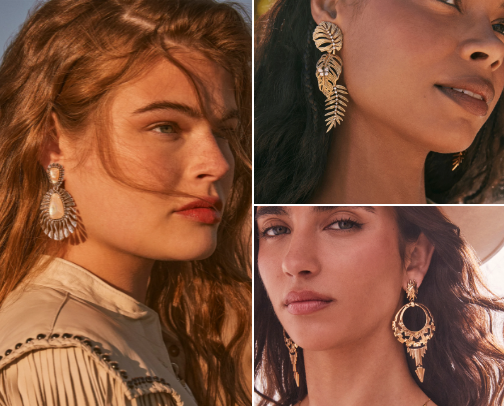 Earrings cover photo collage