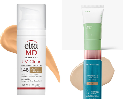 Sunscreens that ACTUALLY work for your oily/ combination, acne prone skin! cover photo collage