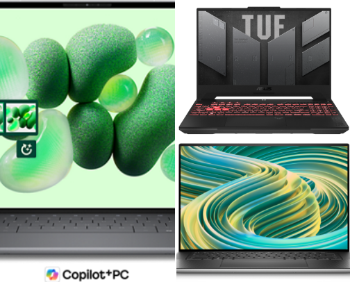 Recommended and best-selling laptops cover photo collage
