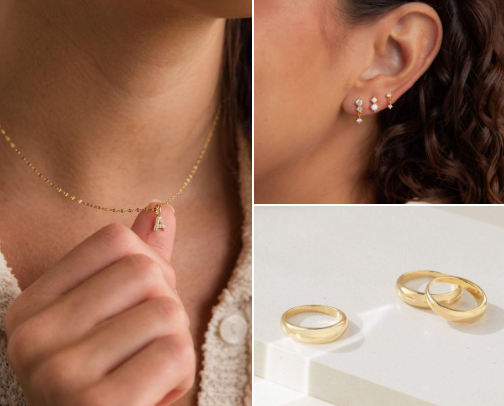 Affordable and chic jewelry cover photo collage