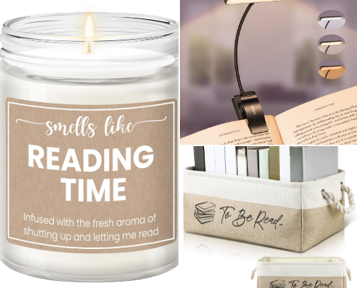 The Holiday Wish List for a Book lover cover photo collage