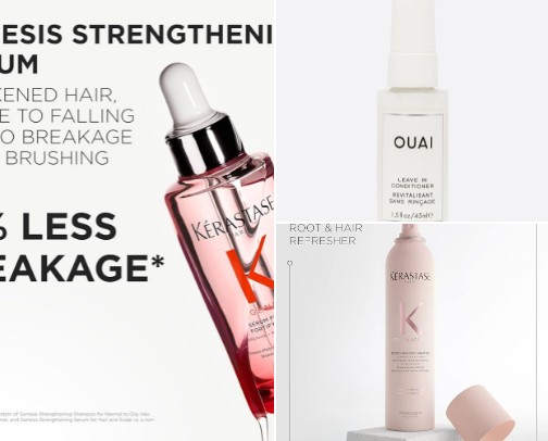 Favorite hair products for fine/medium hair! cover photo collage